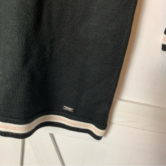 ❤️ Tommy Hilfiger XS 3/4 Length Sleeve Dark Green Color Block Turtleneck - Picture 4 of 10